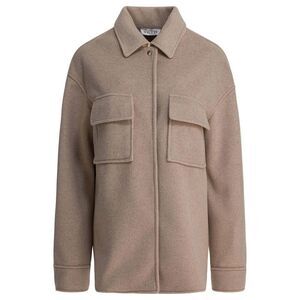 SEMPER Women's Classic Wool Blend Shirt Jacket Women Beige Coats & Jackets